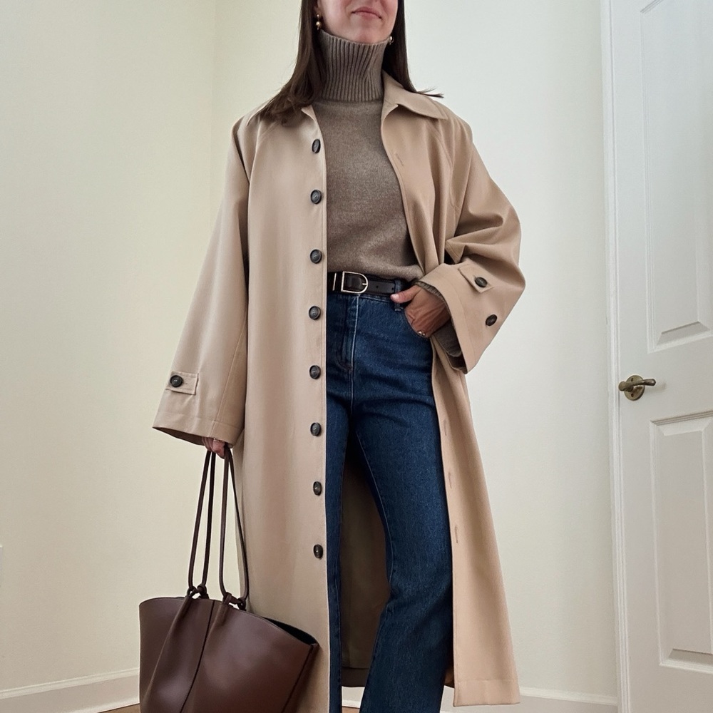 & Other Stories Brown Turtleneck Sweater - Picture 4 of 5